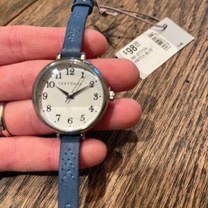 NWT Tokyo Bay women's watch - Iro Stitch Blue